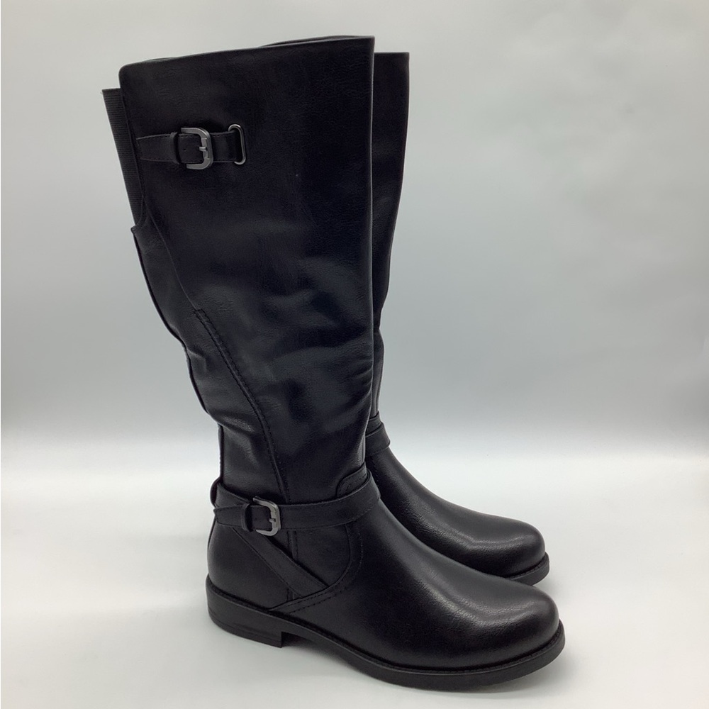Baretraps Cassidy Black Knee High Boots | Vegan | Size 7.5 l New with Box - Picture 3 of 13